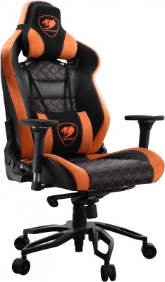 Кресло игровое Cougar Throne эко.кожа с подголов. крестовина алюминий