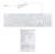 Клавиатура Оклик 420MRL белый USB slim Multimedia LED
