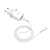 HOCO HC-16309 C12Q/ Сетевое ЗУ + Кабель Type-C 1m/ QC 3.0/ 1 USB/ Выход: 5V_9V_12V, 18W/ White