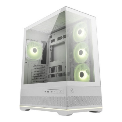 Корпус для ПК MSI MAG PANO 110R PZ WHITE, Global, 2xUSB 3.2 Gen 1, 1xUSB 3.2 Gen2 Type-C,
3x120mm ARGB Reverse Blade F