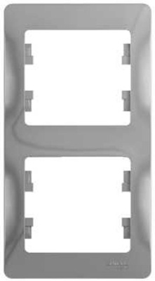 Systeme electric GSL000306 GLOSSA 2-постовая РАМКА, вертикальная, АЛЮМИНИЙ