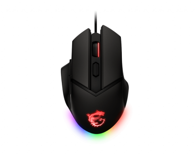 Мышь MSI Clutch GM20 ELITE черный оптическая (6400dpi) USB2.0 (6but)