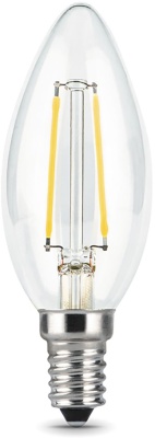 Лампа филам. Gauss 9Вт цок.:E14 свеча 220B 2700K св.свеч.бел.теп. C37 (упак.:10шт) (103801109)