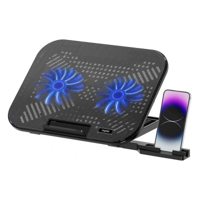 RAPOO Подставка с воздушным охлаждением для ноутбука 14" CF200-BL, цвет: черный (13357)