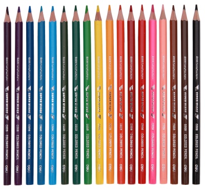 Карандаши цв. Deli EC00817 Super Wings шестигран. тополь 18цв. туба пл.