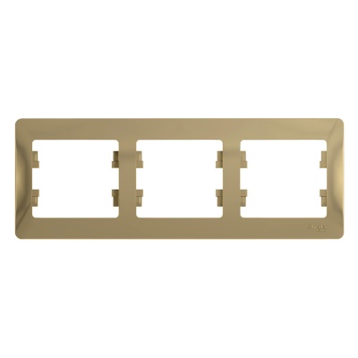 Systeme electric GSL000403 GLOSSA 3-постовая РАМКА, горизонтальная, ТИТАН