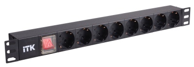 Блок распределения питания ITK PH12-8D3 гор.размещ. 8xSchuko базовые 16A C14