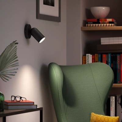 Потолочный светильник Philips Philips PONGEE single spot black 1xNW 230V (915005530701)