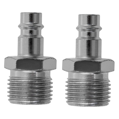 Ниппель универсальный быстросъемный ("папа"), внешняя резьба 1/2", 2 шт.// Stels