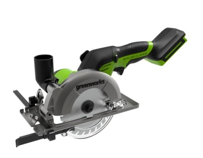 GreenWorks G24MCS Циркулярная мини пила аккумуляторная, 24V, бесщеточная, без АКБ и ЗУ [1501207]