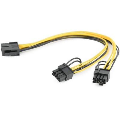 Кабель Cablexpert Кабель питания  Cablexpert CC-PSU-85 PCI-Express 6-пин на 6+2 пин x 2 шт., 0.3 м (099981) {500}