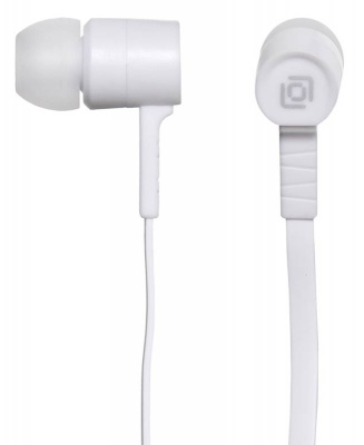Гарнитура вкладыши Оклик HS-S-220 1.1м белый проводные в ушной раковине (D2)