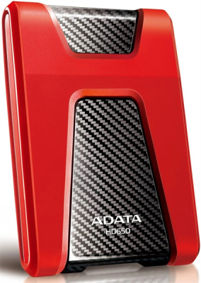 Внешний жесткий диск A-Data USB 3.2 1Tb AHD650-1TU31-CRD HD650  2.5" red