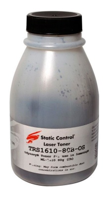 Тонер Static Control TRS1610-80B-OS черный флакон 80гр. для принтера Samsung ML1615