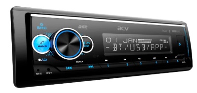 Автомагнитола ACV ADX-903BM 1DIN 4x50Вт