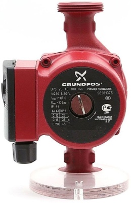 Насос циркуляционный напорный Grundfos UPS 25-40 45Вт 3000л/час