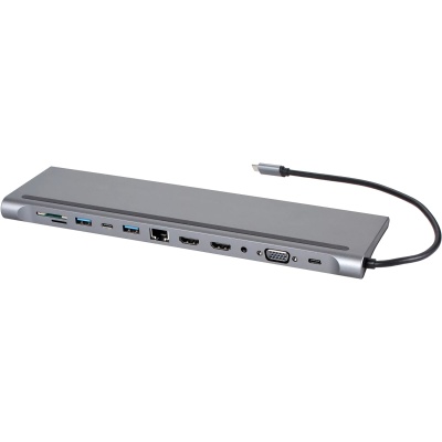 Адаптер TC--->2USB3.0+USB2.0+RJ45(100mbs)+2HDMI+VGA+PD+TypeC+TF+SD+audio, iOpen <ACU4700> VCOM Адаптер iOpen USB Type-C M/HDMI F+USB 3.0+USB 2.0 Type-AF+RJ45 VGA F+SD+USB Type-C F+TF+mini jack (ACU4700)