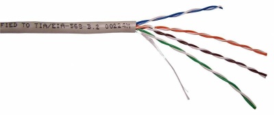 Кабель информационный Lanmaster TWT-5EUTP-LSZH кат.5е U/UTP не экранированный 4X2X24AWG LSZH внутренний 305м белый