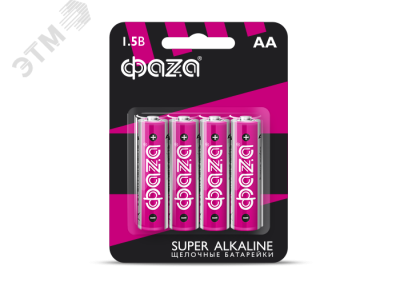 Элемент питания LR 6 (AA) Super Alkaline блистер, 4 шт.