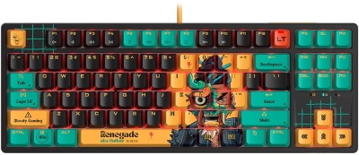 Клавиатура A4Tech Bloody AT87 Renegade механическая черный/зеленый USB for gamer LED