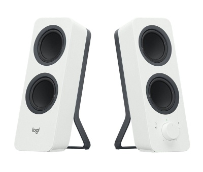 Logitech Акустическая 2.0 система Z207, 10 Вт, Bluetooth 4.2, рег. на передней панели, разъем для наушников, белый.