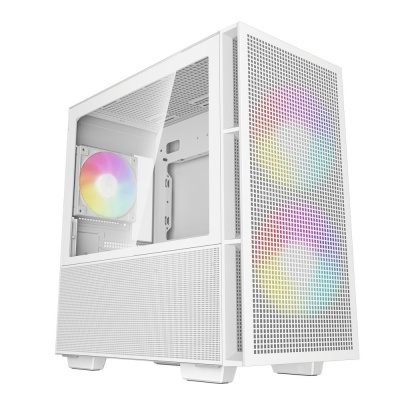 Корпус MiniTower Deepcool CH360 white (mATX, без БП, ARGB, USB3.2 Type-A + USB3.2 Type-C) (R-CH360-WHAPE3-G-1)