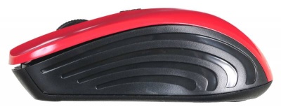 Мышь Оклик 545MW черный/красный оптическая (1600dpi) беспроводная USB (3but)