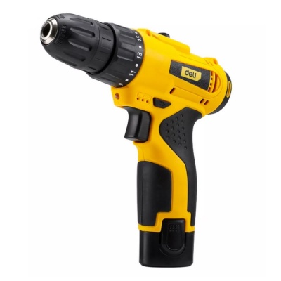 Дрель-шуруповерт аккумуляторная Deli DL-DZ12-E1A1 (1АКБ+ЗУ, 12В, 1,5А*ч, 22Нм, картон)