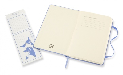 Блокнот Moleskine CLASSIC MM710B42 Pocket 90x140мм 192стр. линейка твердая обложка голубая гортензия