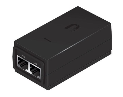 UBIQUITI POE-24-12W-G (Black) Блок питания с PoE, 220 VAC -> 24 VDC, 0.5А