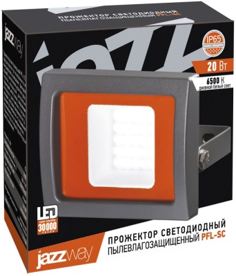 Прожектор уличный Jazzway PFL-SC 5004887 светодиодный 20Вт корп.алюм.серый