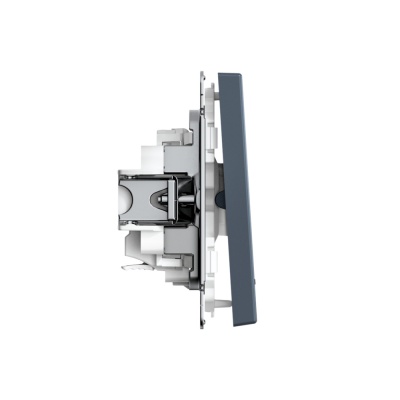 ARTGALLERY 1-клавишный ВЫКЛЮЧАТЕЛЬ с подсветкой, 10АХ, механизм, быстрозажимные клеммы, ГРИФЕЛЬ