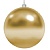 Елочная фигура "Шар", 25 см, золотой глянцевый
