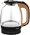 Чайник электрический Centek CT-0056 1.7л. 2200Вт коричневый/бежевый (корпус: стекло)