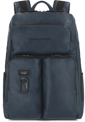 Рюкзак унисекс Piquadro Harper CA3349AP/BLU синий кожа