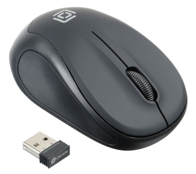 Мышь Оклик 665MW черный оптическая (1000dpi) беспроводная USB (3but)