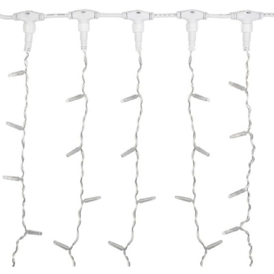 Neon-Night (235-316-6) Гирлянда Светодиодная Занавес 2Х1,5М 192 Led Теплый Белый Прозрачный Пвх Ip65 Эффект Мерцания 230В Нужен Блок 303-500-1