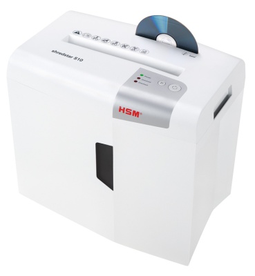 Шредер HSM ShredStar S10-6 (секр.Р-2)/ленты/12лист./18лтр./скрепки/скобы/пл.карты/CD