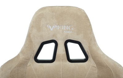 Кресло игровое Бюрократ VIKING KNIGHT Fabric песочный Light-21 с подголов. крестовина металл