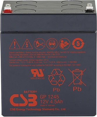 CSB Батарея GP1245 (12V  4,5Ah/16W)