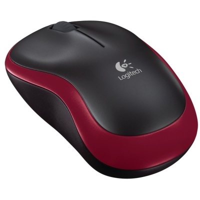 Мышь беспроводная Logitech M185 Red красная, оптическая, 1000dpi, 2.4GHz, USB-ресивер Logitech Unifying®