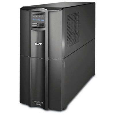 Источник бесперебойного питания APC Smart-UPS 3000VA/2700W, Line-Interactive, LCD, Out: 220-240V 8xC13 (4-Switched) 1xC19, SmartSlot, EPO, HS User Replaceable Bat, Black, 1 year warranty (REP: SMT3000I) (SMT3000IC)