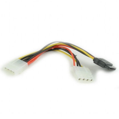 Кабель Cablexpert Кабель питания SATA Cablexpert CC-SATA-PSY2, 15см, molex 4pin/molex4pin+sata 15pin, на 2 устр. {250} (054942)