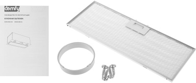 Вытяжка встраиваемая Domfy DM6036BB WG белый управление: кнопочное (1 мотор)