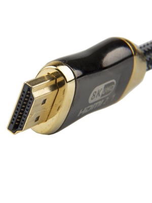 Кабель HDMI 19M/M,ver. 2.1, 8K@60 Hz 1m метал разъемы, нейлоновая оплетка Telecom <TCG300-1M> VCOM Telecom HDMI (m) - HDMI (m) 1м (TCG300-1M)