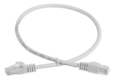 Шнур коммутационный кат. 5Е UTP 0,5м серый GENERICA ITK RJ45(m) - RJ45(m) Cat. 5e U/UTP PVC 0.5м серый (PC01-C5EU-05M-G)