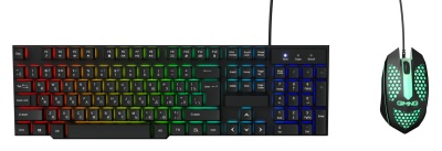Клавиатура + мышь Оклик GMNG 400GMK клав:черный мышь:черный USB