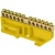 EKF sn0-63-12-dz-r Шина "0" N (6х9мм) 12 отверстий латунь желтый изолятор на DIN-рейку розничный стикер EKF PROxima