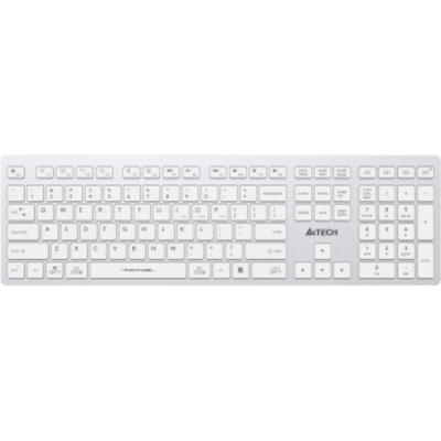 Клавиатура A4Tech Fstyler FBX50C белый USB беспроводная BT/Radio slim Multimedia (FBX50C WHITE)