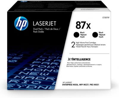 Картридж лазерный HP 87X CF287XD черный x2упак. (36000стр.) для HP LJ Ent M506/M527